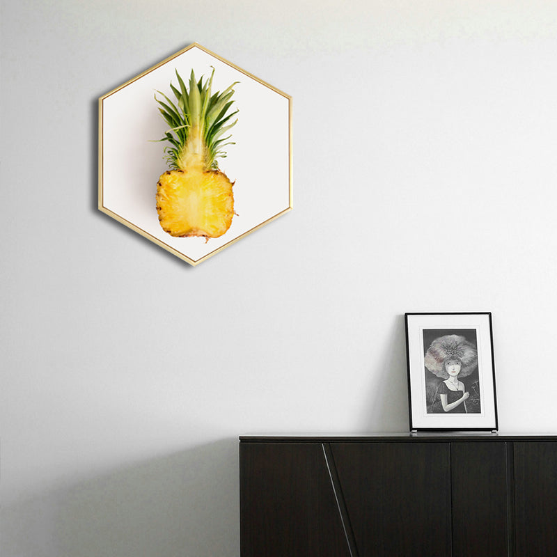 Scandinavian Style Tasty Fruits Canvas Light Color Textured Art Print for Dining Room Clearhalo 'Arts' 'Canvas Art' 1762889