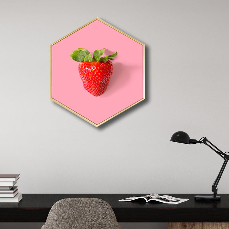 Scandinavian Style Tasty Fruits Canvas Light Color Textured Art Print for Dining Room Clearhalo 'Arts' 'Canvas Art' 1762908