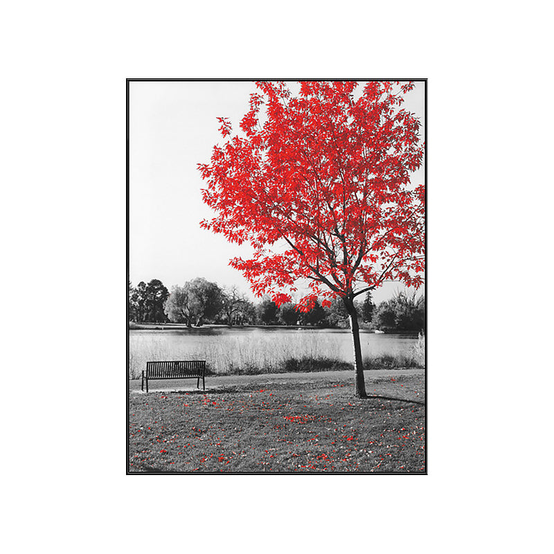 Modern Style Botanical Scene Canvas Soft Color Textured Wall Art Print for Living Room Clearhalo 'Art Gallery' 'Canvas Art' 'Contemporary Art Gallery' 'Modern' Arts' 1762990