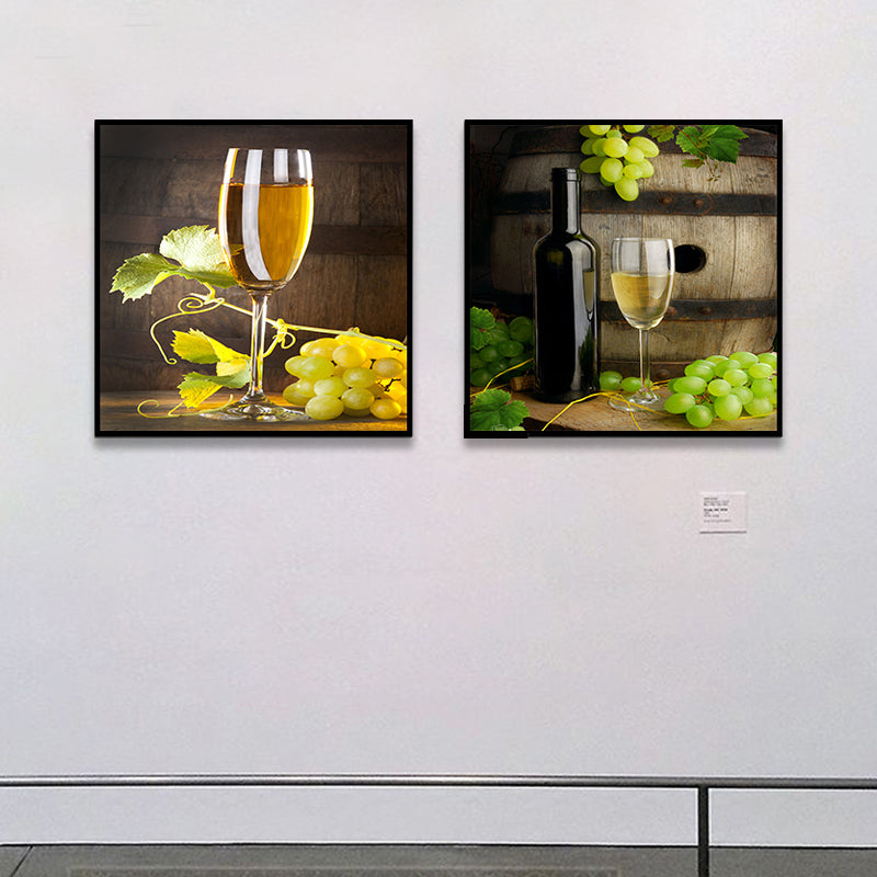 Photograph Drinks Canvas Wall Art Bright Modern Style Wall Decor for Dining Room Clearhalo 'Art Gallery' 'Canvas Art' 'Contemporary Art Gallery' 'Modern' Arts' 1763297