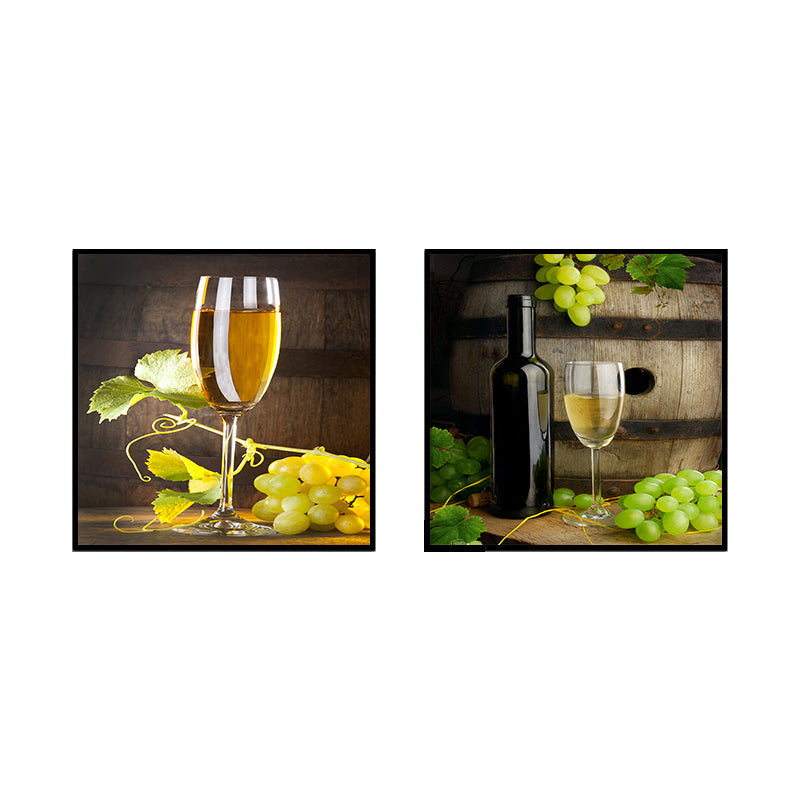 Photograph Drinks Canvas Wall Art Bright Modern Style Wall Decor for Dining Room Clearhalo 'Art Gallery' 'Canvas Art' 'Contemporary Art Gallery' 'Modern' Arts' 1763298