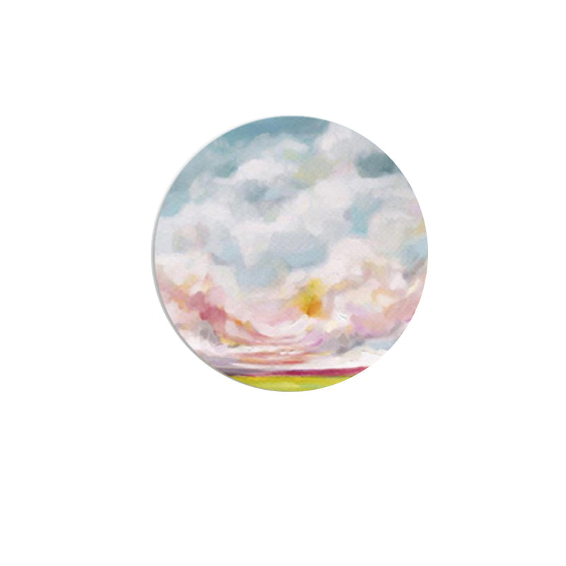 Pastel Color Cloud Scenery Painting Textured Modern Art Dining Room Canvas Print Clearhalo 'Arts' 'Canvas Art' 1763973