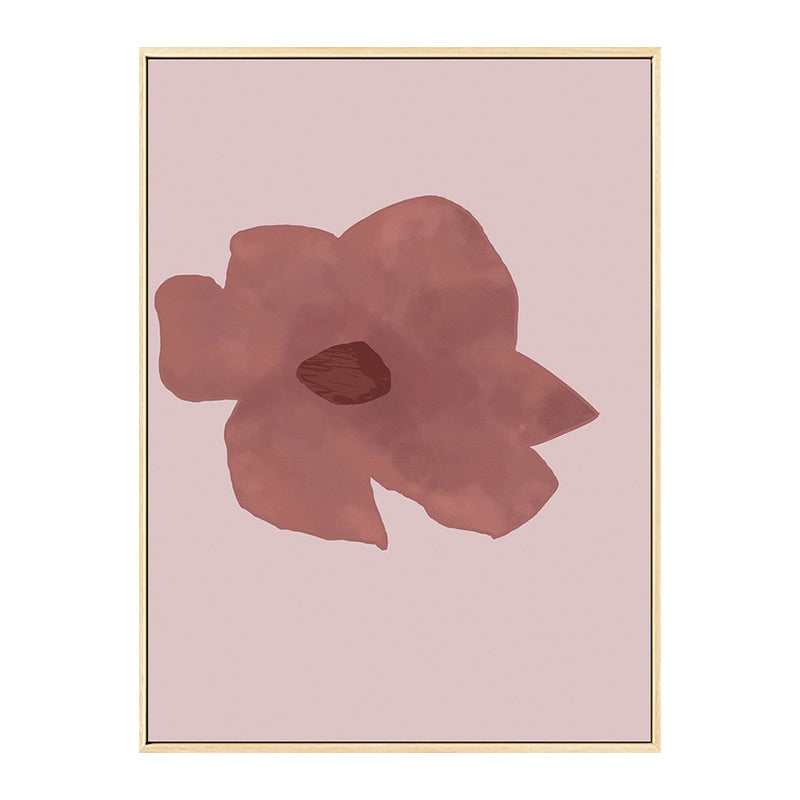 Pink Flower Canvas Wall Art Textured Nordic Living Room Wall Decor, Multiple Sizes Clearhalo 'Arts' 'Canvas Art' 1764550