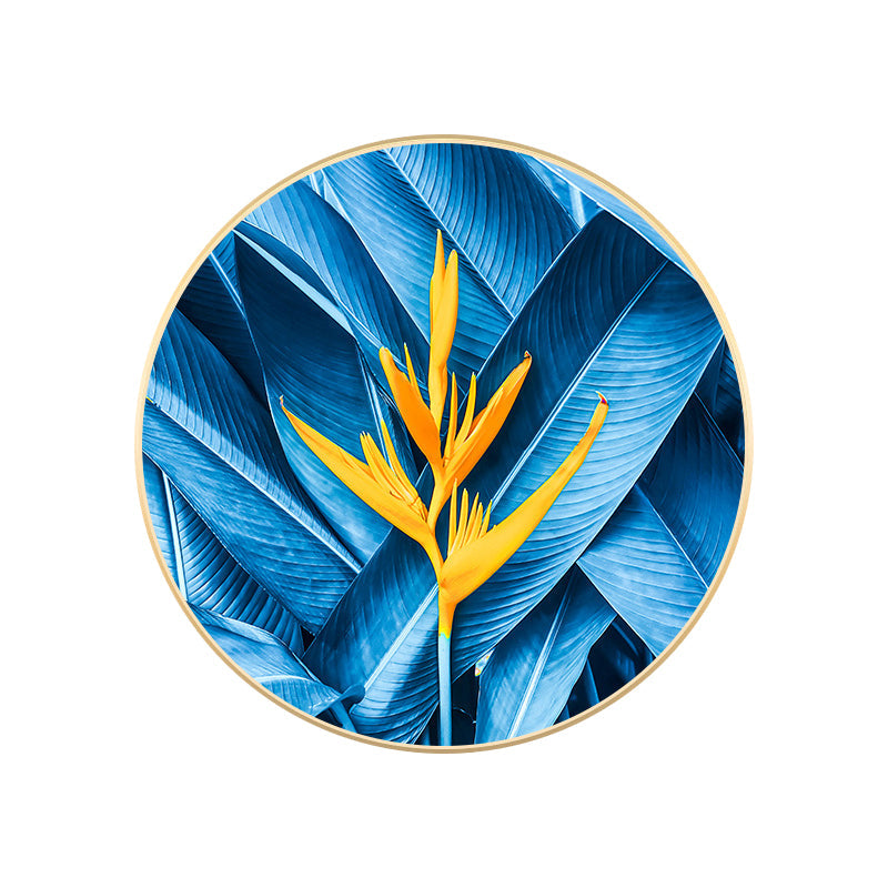 Blue Nordic Style Painting Botanical Canvas for Bathroom, Multiple Sizes Available Clearhalo 'Arts' 'Canvas Art' 1764938