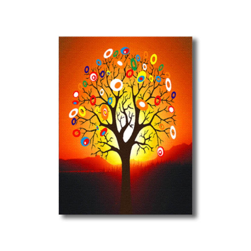 Contemporary Art Flower Tree Canvas Pastel Color Textured Painting for Living Room Clearhalo 'Arts' 'Canvas Art' 1765007