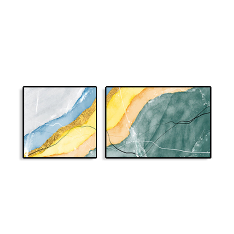Canvas Multi-Piece Art Print Modern Abstract Painting Wall Decor for House Interior Clearhalo 'Art Gallery' 'Canvas Art' 'Contemporary Art Gallery' 'Modern' Arts' 1765508
