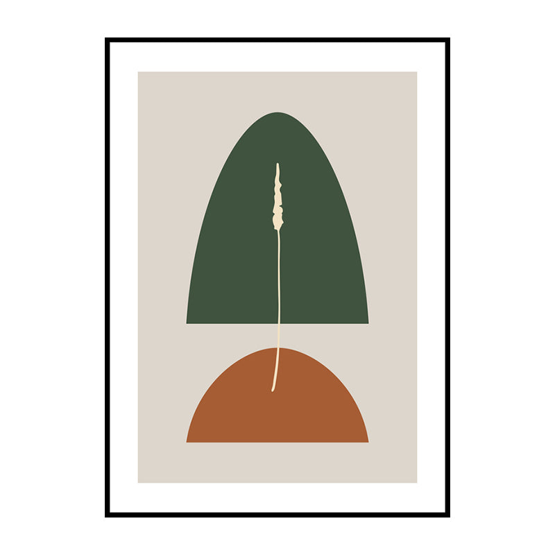Modern Abstract Wall Art Print Dark Color Pebbles Drawing Canvas for Sitting Room Clearhalo 'Art Gallery' 'Canvas Art' 'Contemporary Art Gallery' 'Modern' Arts' 1765598