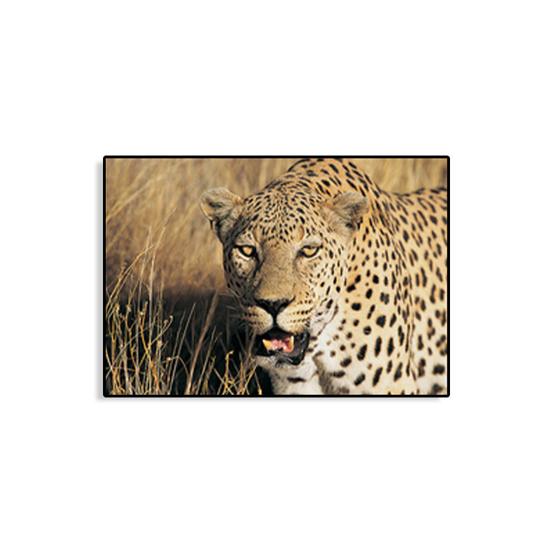 African Grassland Animal Art Print Contemporary Textured Canvas for Sitting Room Clearhalo 'Art Gallery' 'Canvas Art' 'Contemporary Art Gallery' 'Modern' Arts' 1765634