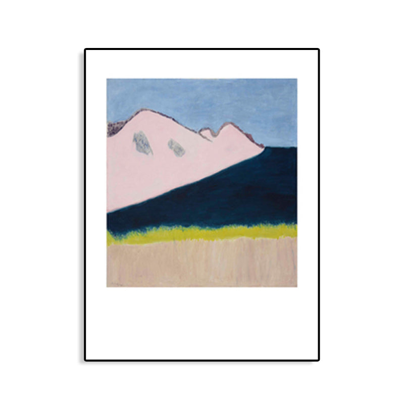 Human Activities Scene Art Print Abstract Expressionism Canvas Textured Painting in Soft Color