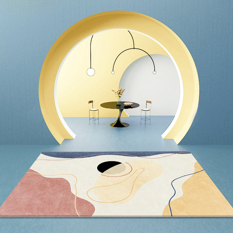 Multicolor Abstract Rug Polyester Modern Rug Washable Anti-Slip Pet Friendly Area Rug for Living Room Clearhalo 'Area Rug' 'Rug' 1766779