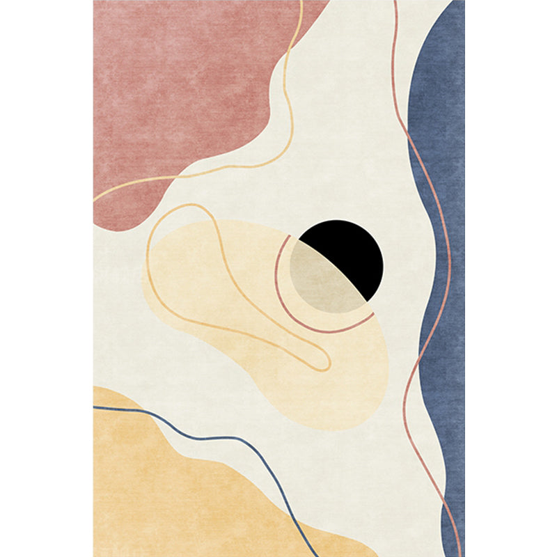 Multicolor Abstract Rug Polyester Modern Rug Washable Anti-Slip Pet Friendly Area Rug for Living Room Clearhalo 'Area Rug' 'Rug' 1766780