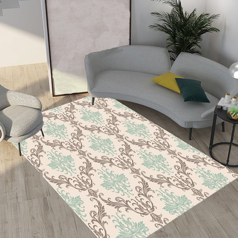 Moroccan Geometric Pattern Rug Orange and Brown Polyester Rug Washable Pet Friendly Non-Slip Area Rug for Living Room Clearhalo 'Area Rug' 'Moroccan' 'Rugs' Rug' 1766820