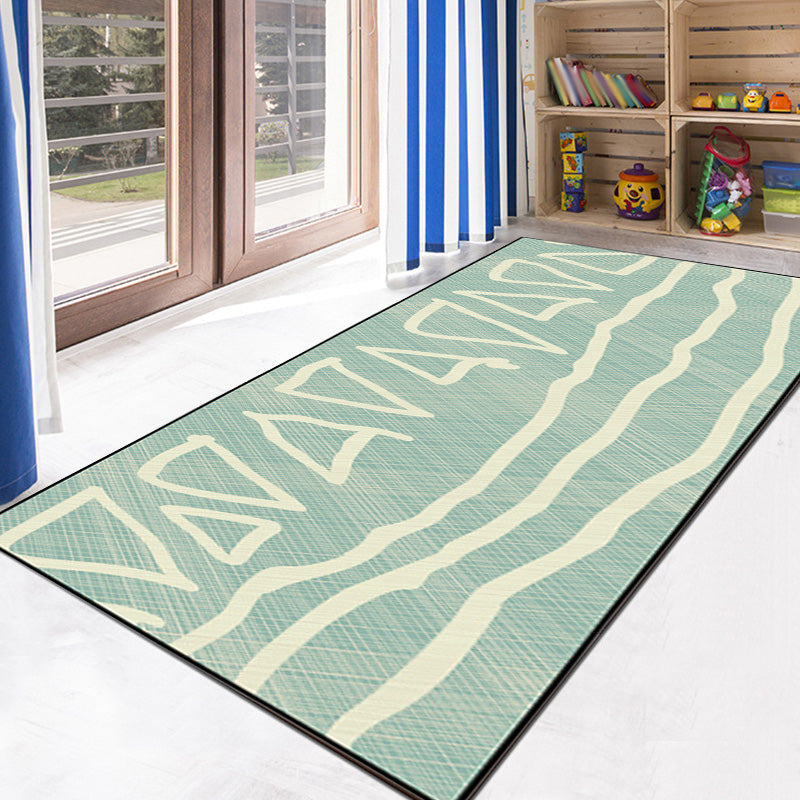 Unique Heart Pattern Rug Black and Green Moroccan Rug Polyester Pet Friendly Non-Slip Backing Washable Area Rug for Living Room Clearhalo 'Area Rug' 'Moroccan' 'Rugs' Rug' 1767987