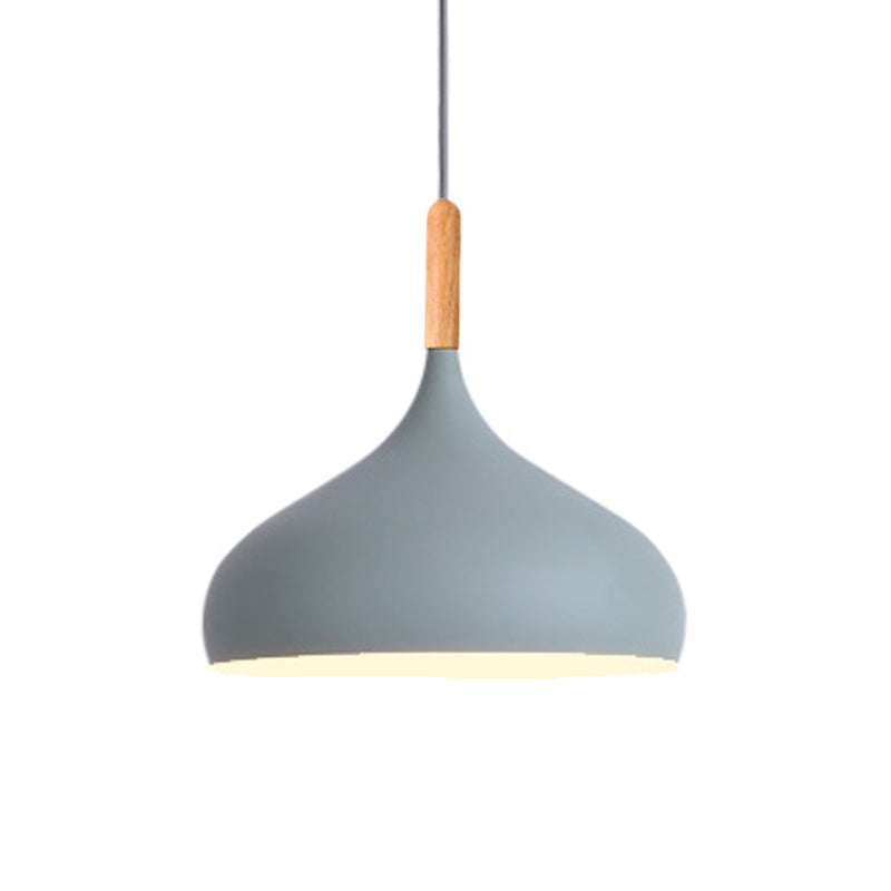 9.5"/12.5"/14"W Teardrop Pendant Lighting in Nordic Style Metal 1 Light Black/White/Gold Hanging Light Clearhalo 'Ceiling Lights' 'Modern Pendants' 'Modern' 'Pendant Lights' 'Pendants' Lighting' 177043