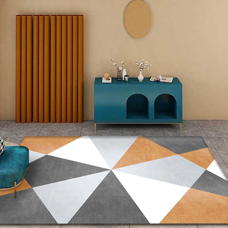 Multicolor Geometric Pattern Rug Polyester Modern Rug Washable Anti-Slip Pet Friendly Area Rug for Living Room Clearhalo 'Area Rug' 'Modern' 'Rugs' Rug' 1779486