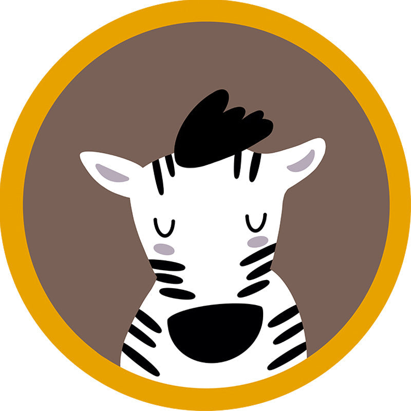 Kids Animal Pattern Rug Multicolor Polyester Rug Non-Slip Backing Washable Pet Friendly Carpet for Bedroom Clearhalo 'Area Rug' 'Rug' 1780276