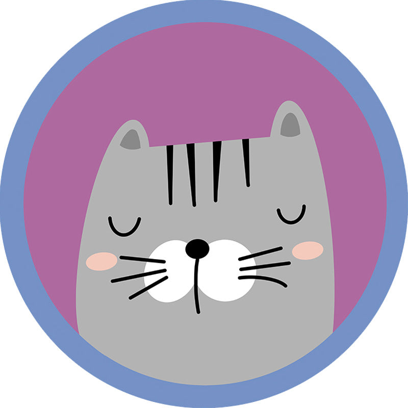 Kids Animal Pattern Rug Multicolor Polyester Rug Non-Slip Backing Washable Pet Friendly Carpet for Bedroom Clearhalo 'Area Rug' 'Rug' 1780287