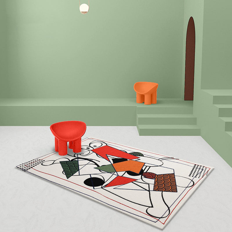 Multicolor Abstract Rug Polyester Modern Rug Washable Anti-Slip Pet Friendly Area Rug for Living Room Clearhalo 'Area Rug' 'Rug' 1780698