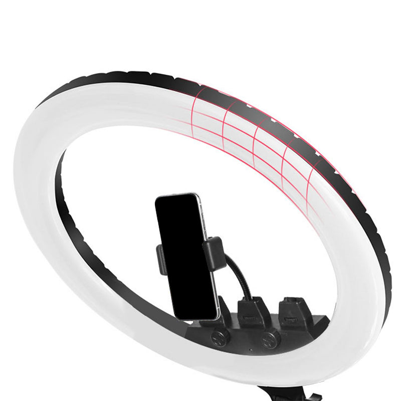 Circular Vanity Lighting Ideas Minimalist LED Black Fill Light for Mobile Phone Holder Clearhalo 'Cast Iron' 'Glass' 'Industrial' 'Modern wall lights' 'Modern' 'Tiffany' 'Traditional wall lights' 'Vanity Lights' 'Wall Lights' Lighting' 1781312