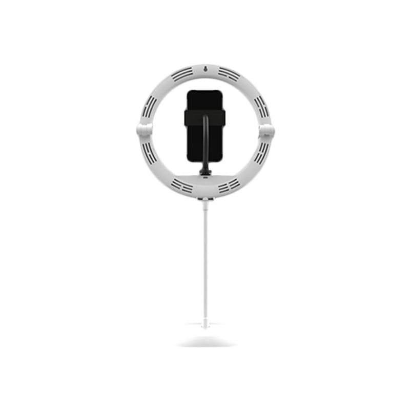 Simplicity Folded Round Vanity Lamp Metal Mobile Phone Support LED Fill-in Light in Black/White/Pink Clearhalo 'Cast Iron' 'Glass' 'Industrial' 'Modern wall lights' 'Modern' 'Tiffany' 'Traditional wall lights' 'Vanity Lights' 'Wall Lights' Lighting' 1781614