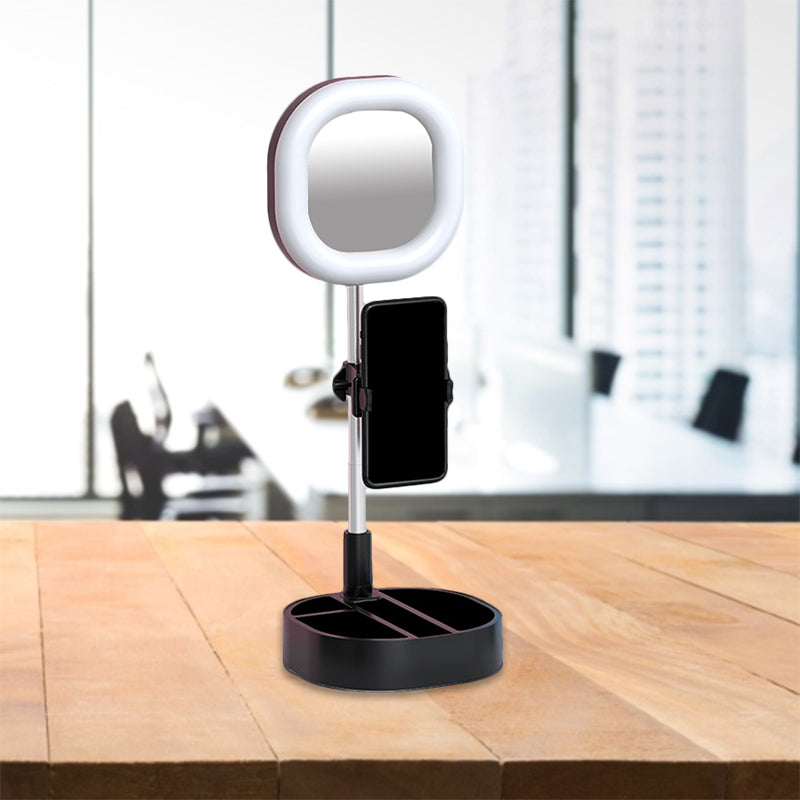 Squared LED Mirror Light Simple Style Metallic Black/Pink/Blue Finish Fill-in Lighting with USB Port Clearhalo 'Cast Iron' 'Glass' 'Industrial' 'Modern wall lights' 'Modern' 'Tiffany' 'Traditional wall lights' 'Vanity Lights' 'Wall Lights' Lighting' 1782001