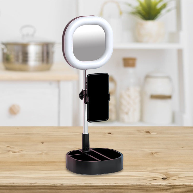 Squared LED Mirror Light Simple Style Metallic Black/Pink/Blue Finish Fill-in Lighting with USB Port Clearhalo 'Cast Iron' 'Glass' 'Industrial' 'Modern wall lights' 'Modern' 'Tiffany' 'Traditional wall lights' 'Vanity Lights' 'Wall Lights' Lighting' 1782002