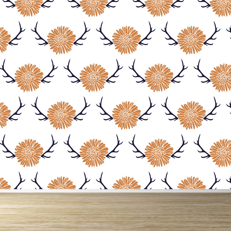Fresh Abstract Pattern Mural Wallpaper Contemporary Non-Woven Material Wall Covering Clearhalo 'Wall Decor' 'Wall Mural' 1783789