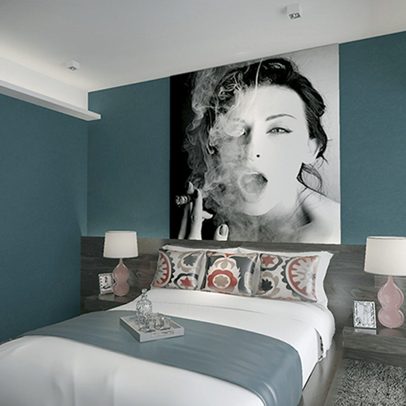 33-foot x 20.5-inch Modern Fresh Plain Color Wallpaper, Non-Pasted Blue Clearhalo 'Modern wall decor' 'Modern' 'Wallpaper' Wall Decor' 1783955
