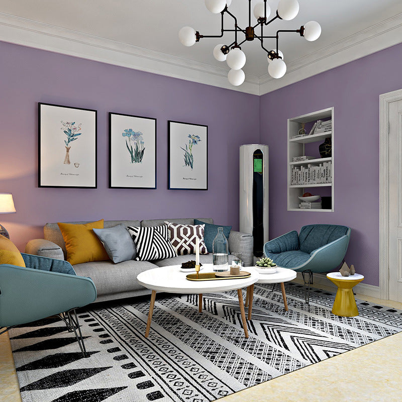 Non-Woven 20.5"W x 31'L Scandinavian Non-Pasted Wallpaper Purple Clearhalo 'Modern wall decor' 'Modern' 'Wallpaper' Wall Decor' 1783961