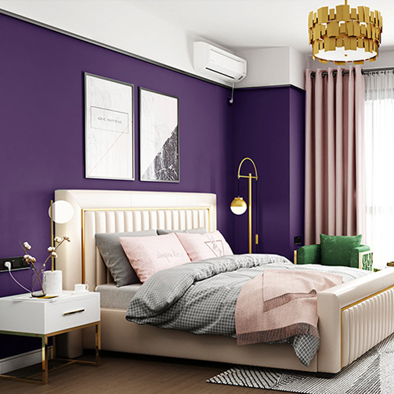 Non-Woven 20.5"W x 31'L Scandinavian Non-Pasted Wallpaper Grape Clearhalo 'Modern wall decor' 'Modern' 'Wallpaper' Wall Decor' 1783964