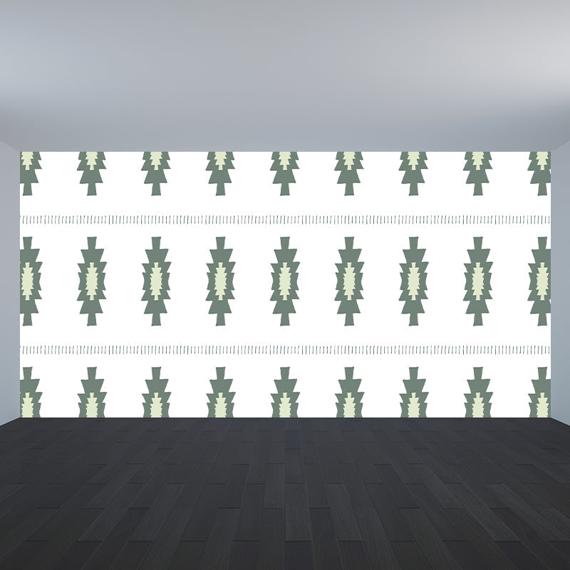 Arrow Wall Mural Modern Decorative Living Room Wall Covering, Custom Size Available Light Green Clearhalo 'Wall Decor' 'Wall Mural' 1784078