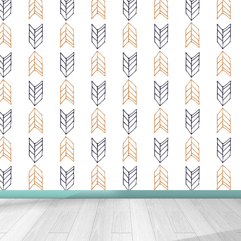 Arrow Wall Mural Modern Decorative Living Room Wall Covering, Custom Size Available Clearhalo 'Wall Decor' 'Wall Mural' 1784089