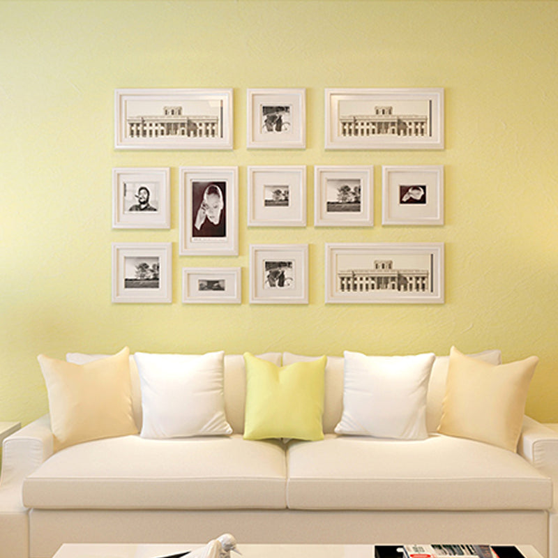 Non-Woven Wallpaper with Plain Color, 33'L x 20.5"W Yellow Clearhalo 'Modern wall decor' 'Modern' 'Wallpaper' Wall Decor' 1784103