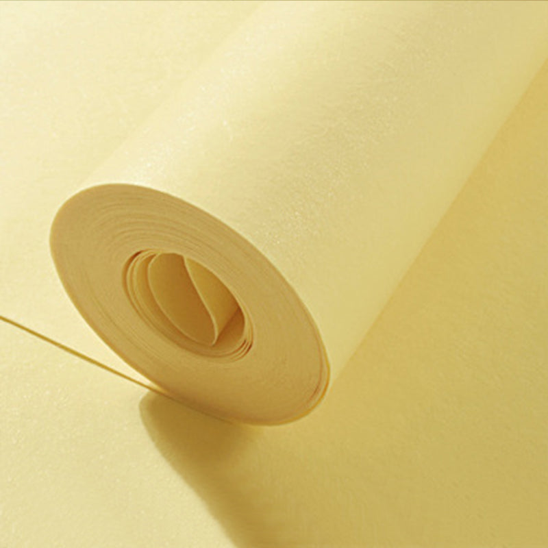 Non-Woven Wallpaper with Plain Color, 33'L x 20.5"W Clearhalo 'Modern wall decor' 'Modern' 'Wallpaper' Wall Decor' 1784104