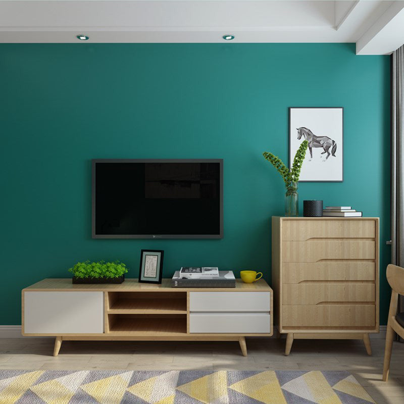 Stain-Resistant Non-Pasted Plain Color Non-Woven Wallpaper with Lightness Clearhalo 'Modern wall decor' 'Modern' 'Wallpaper' Wall Decor' 1784527