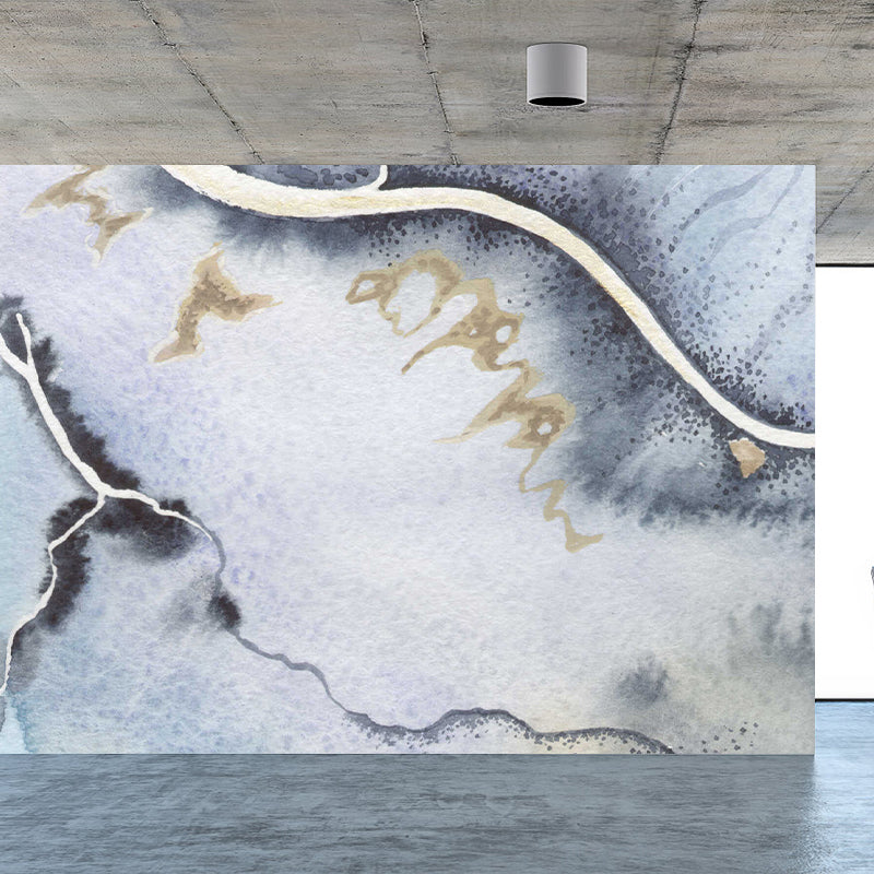 Light Color Abstract Graphic Mural Stain Resistant Contemporary Bathroom Wall Covering Clearhalo 'Wall Decor' 'Wall Mural' 1784846