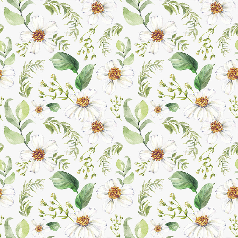 Modern Flower Wall Mural Non-Woven Stain Resistant Soft Color Wall Art for Living Room Clearhalo 'Wall Decor' 'Wall Mural' 1785570