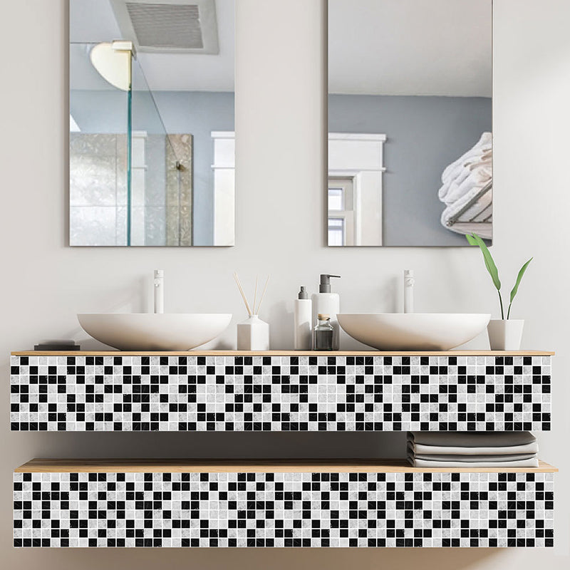 Self-Adhesive Mosaics Tile Wallpaper Panels Bohemian PVC Wall Covering, 4' L x 4" W Clearhalo 'Wall Decor' 'Wallpaper' 1785741