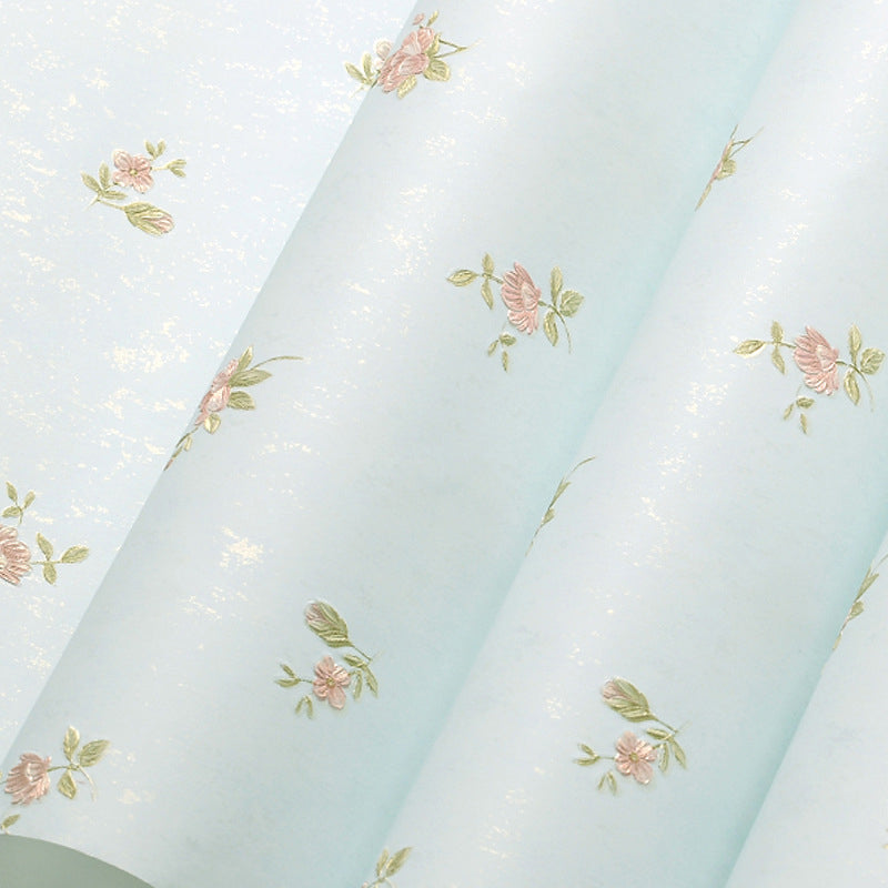 Romantic Tiny Floral Print Decorative Non-Pasted Wallpaper, 31-foot x 20.5-inch Clearhalo 'Country wall decor' 'Rustic' 'Wallpaper' Wall Decor' 1788733