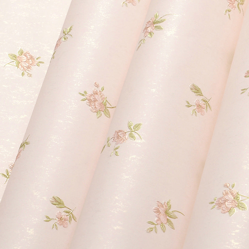 Romantic Tiny Floral Print Decorative Non-Pasted Wallpaper, 31-foot x 20.5-inch Clearhalo 'Country wall decor' 'Rustic' 'Wallpaper' Wall Decor' 1788735