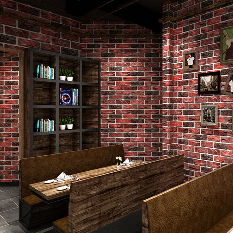 Neutral Color Stone Like 31'L x 20.5"W Non-Pasted Waterproof Wallpaper Brick Red Clearhalo 'Industrial wall decor' 'Industrial' 'Wallpaper' Wall Decor' 1788836