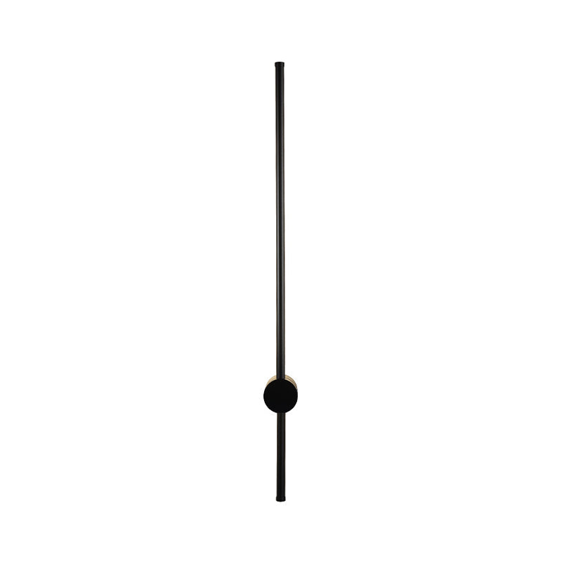 Needle Sword Iron Wall Light Fixture Simplicity Black 23.5/31.5 Inches High LED Sconce Ideas for Lounge Clearhalo 'Cast Iron' 'Glass' 'Industrial' 'Modern wall lights' 'Modern' 'Tiffany' 'Traditional wall lights' 'Wall Lamps & Sconces' 'Wall Lights' Lighting' 1788961