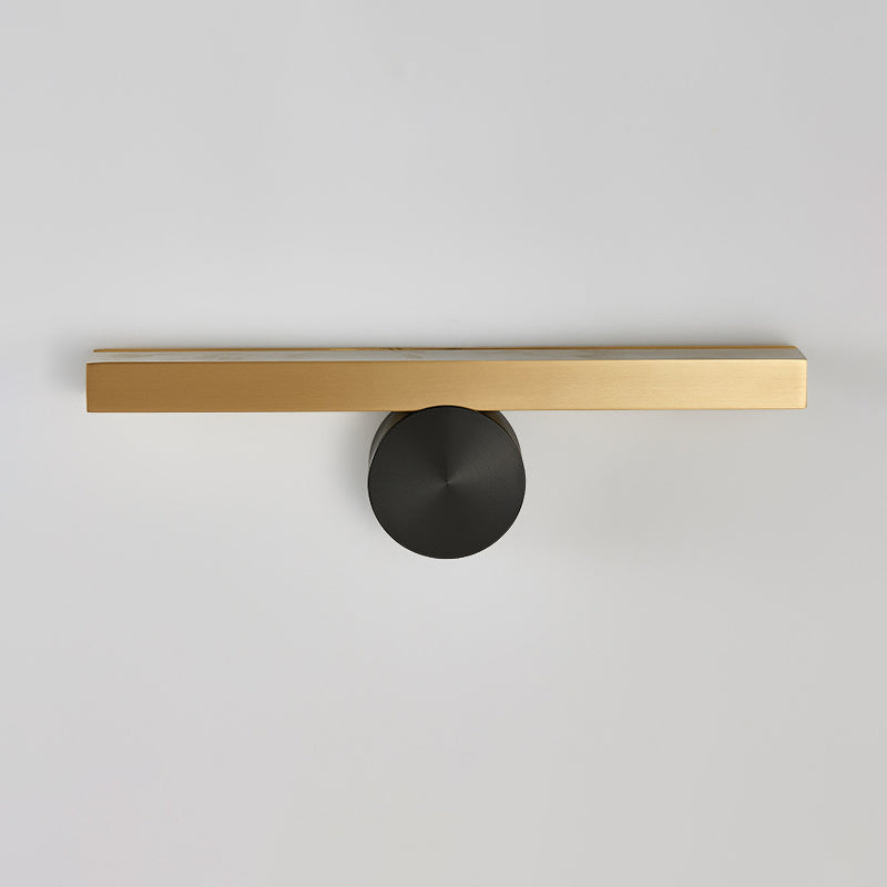 Minimal LED Sconce Light Fixture Acrylic Brass Vertical/Horizontal Square Tube Wall Lighting Ideas Clearhalo 'Cast Iron' 'Glass' 'Industrial' 'Modern wall lights' 'Modern' 'Tiffany' 'Traditional wall lights' 'Wall Lamps & Sconces' 'Wall Lights' Lighting' 1789044