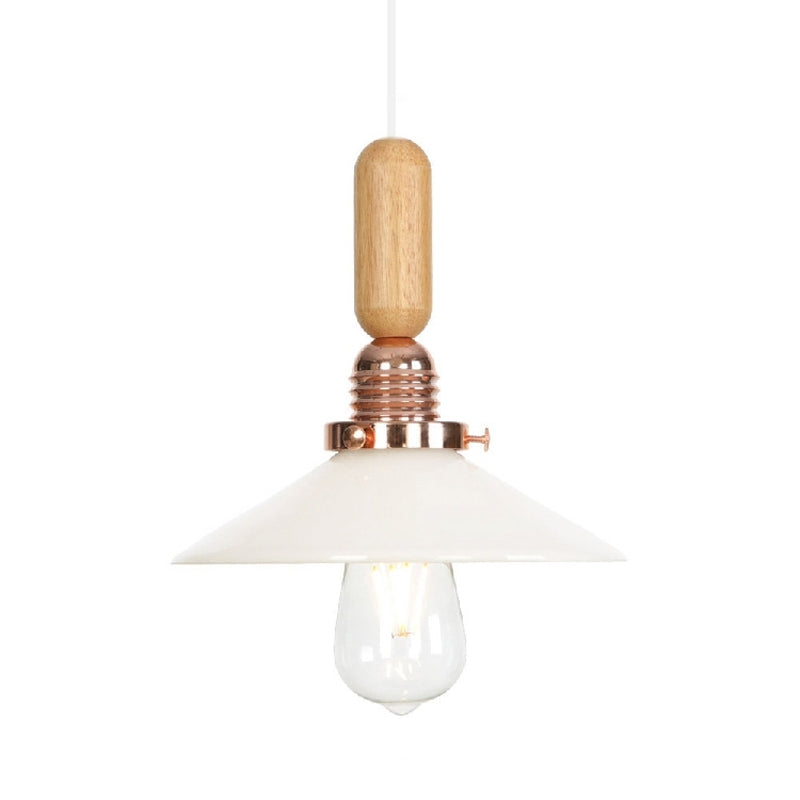 Clear/White Cone/Dome/Saucer Hanging Light Fixture Industrial Glass 1 Light Indoor Ceiling Pendant Light Clearhalo 'Ceiling Lights' 'Glass shade' 'Glass' 'Pendant Lights' 'Pendants' Lighting' 1797243