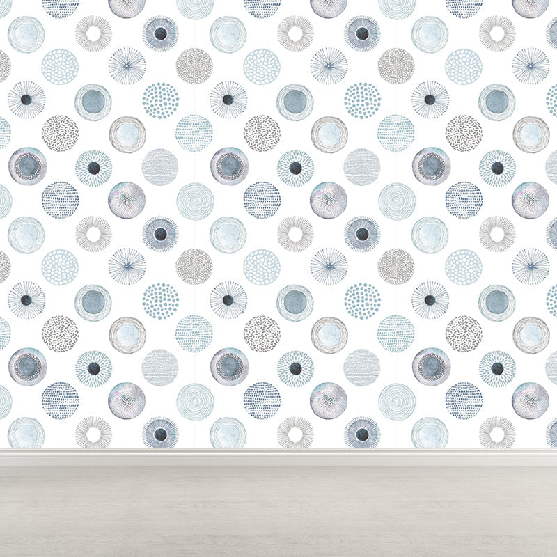 Big Dandelions Wallpaper Mural Modern Novelty Flower Print Wall Covering in Pastel Color Grey Clearhalo 'Wall Decor' 'Wall Mural' 1805381