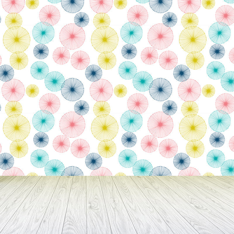 Big Dandelions Wallpaper Mural Modern Novelty Flower Print Wall Covering in Pastel Color Clearhalo 'Wall Decor' 'Wall Mural' 1805393
