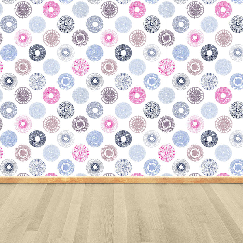 Big Dandelions Wallpaper Mural Modern Novelty Flower Print Wall Covering in Pastel Color Light Blue Clearhalo 'Wall Decor' 'Wall Mural' 1805401