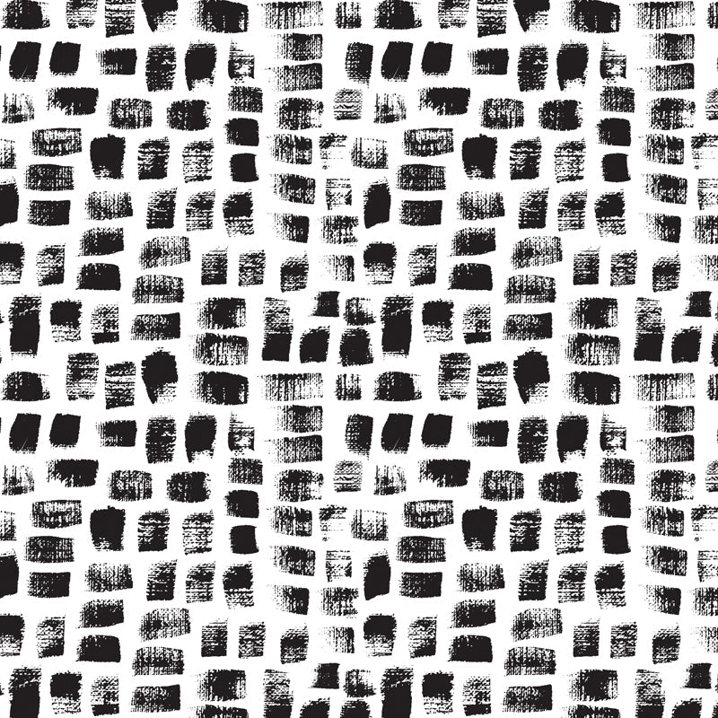 Seamless Pattern Plant Mural Decal Modern Non-Woven Cloth Wall Art in Black and White Clearhalo 'Wall Decor' 'Wall Mural' 1805787