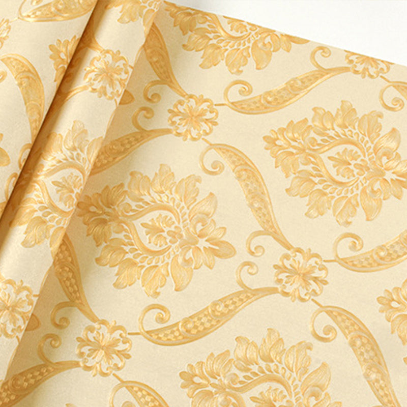 3D Print Blossoms Non-Pasted Wallpaper for Coffee Shop and Guest Room, 31-foot x 20.5-inch Clearhalo 'Vintage wall decor' 'Vintage' 'Wallpaper' Wall Decor' 1806138