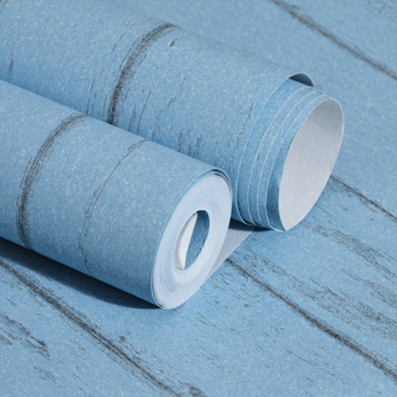 Fresh Color Mediterranean Vertical Stripe Wallpaper, Non-Pasted Clearhalo 'Country wall decor' 'Rustic' 'Wallpaper' Wall Decor' 1806311